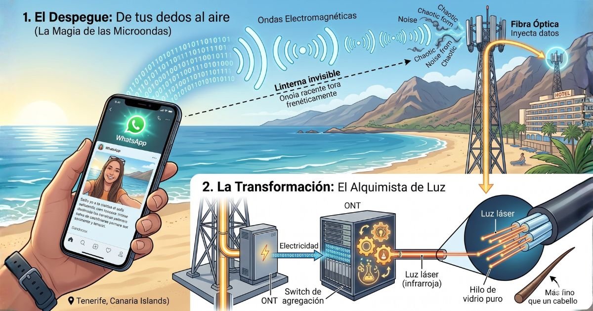 De ondas electromagnéticas a impulsos de luz